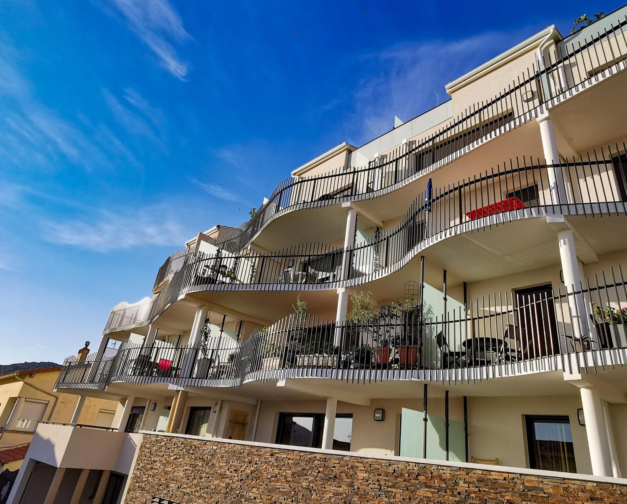 1Br Apartment T2 54M2 Onde Marine 2Nd Floor Lift Wifi Ac Parking Port Vendres Exterior foto